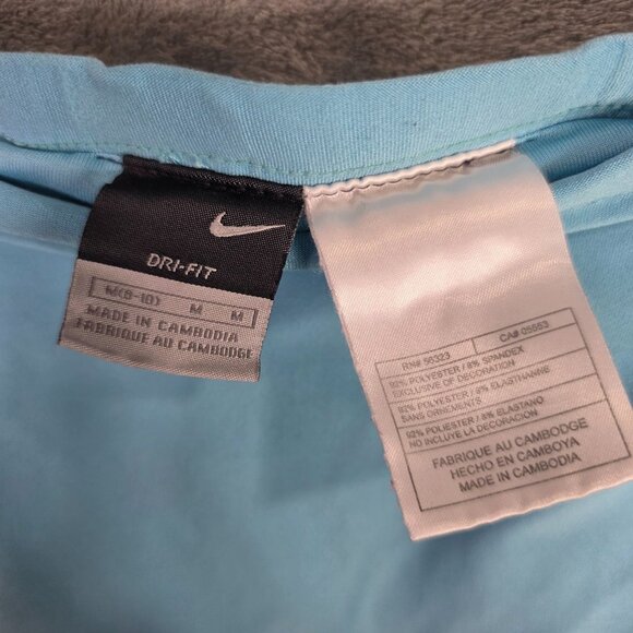 Womens Nike Blue Dri-Fit Athletic Skort Skirt Polyester Stretch Elastic Waist M - Picture 2 of 8